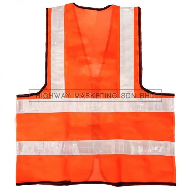 Hi-Safe HSF-40-1400-O High Visibility Safety Waiscoat Vest Orange