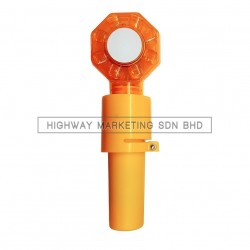 Hi-Safe HSF-40-2006 Dual Base 8 LED Yellow Barricade Light