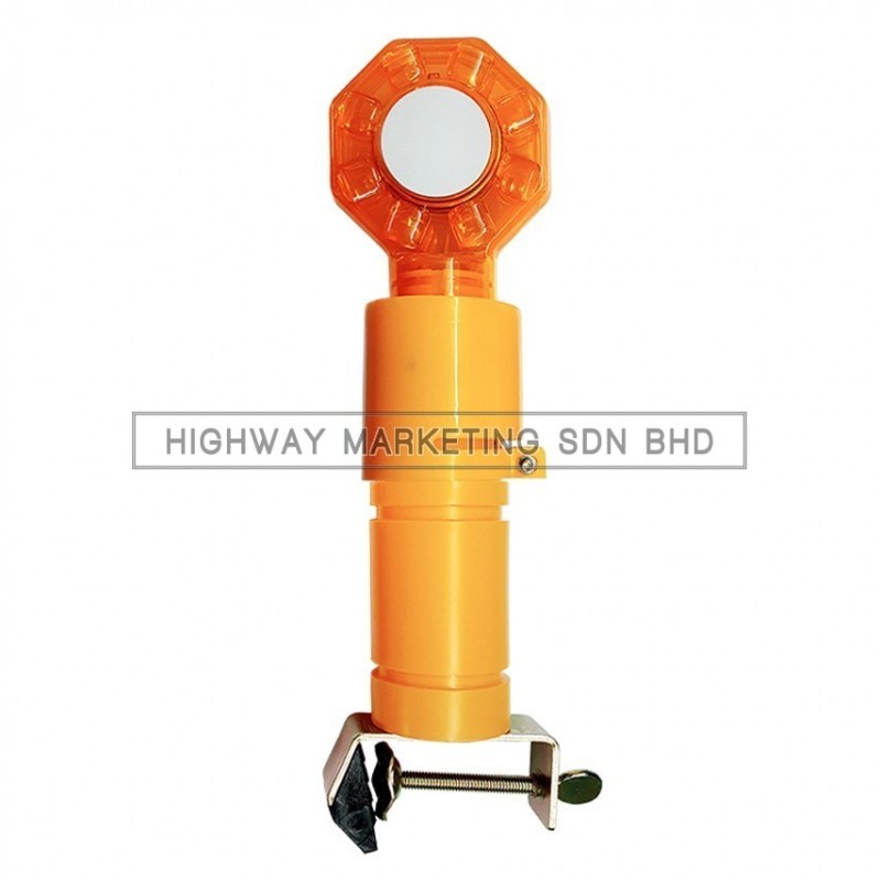 Hi-Safe HSF-40-2006 Dual Base 8 LED Yellow Barricade Light