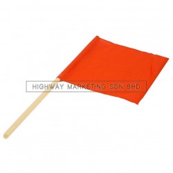 Hi-Safe Wooden Stick PVC Traffic Flag