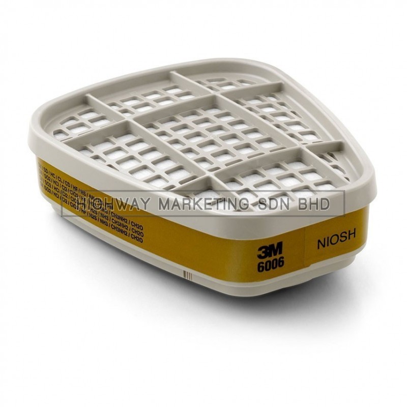 3M 6006 Multi Gas/Vapor Cartridge (Pack of 2) 3M 6006 Multi Gas/Vapor Cartridge (Pack of 2)