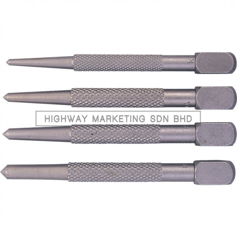 Kennedy KEN5182100K Square Head Center Punch Set of 4