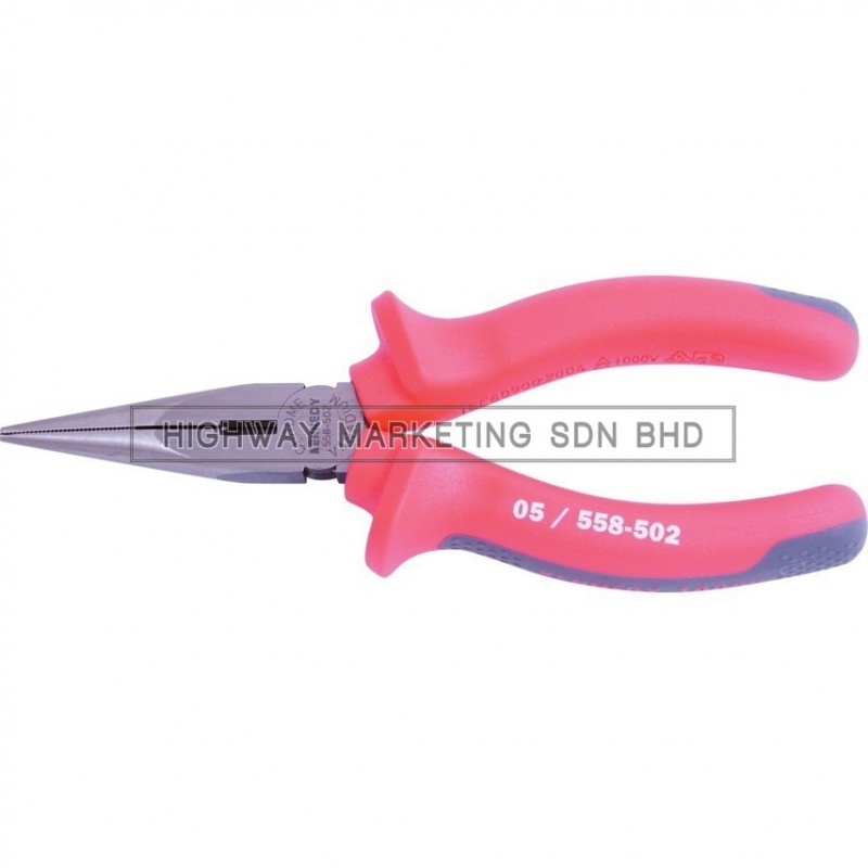 Kennedy KEN5585020K 160mm Pro-Torq Insulated Straight Snipe Nose Plier