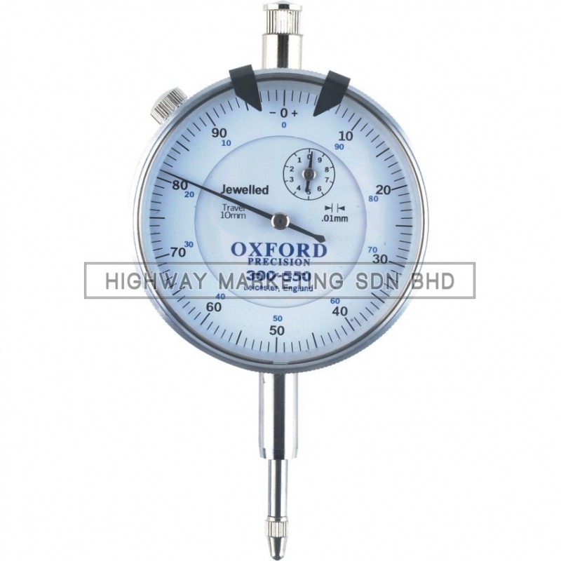 Oxford OXD3005500K Easy Read Dial Gauge Plunger Type 10mmx0.01mmx0-100 Jewelled Oxford OXD3005500K Easy Read Dial Gauge Plunger Type 10mmx0.01mmx0-100 Jewelled