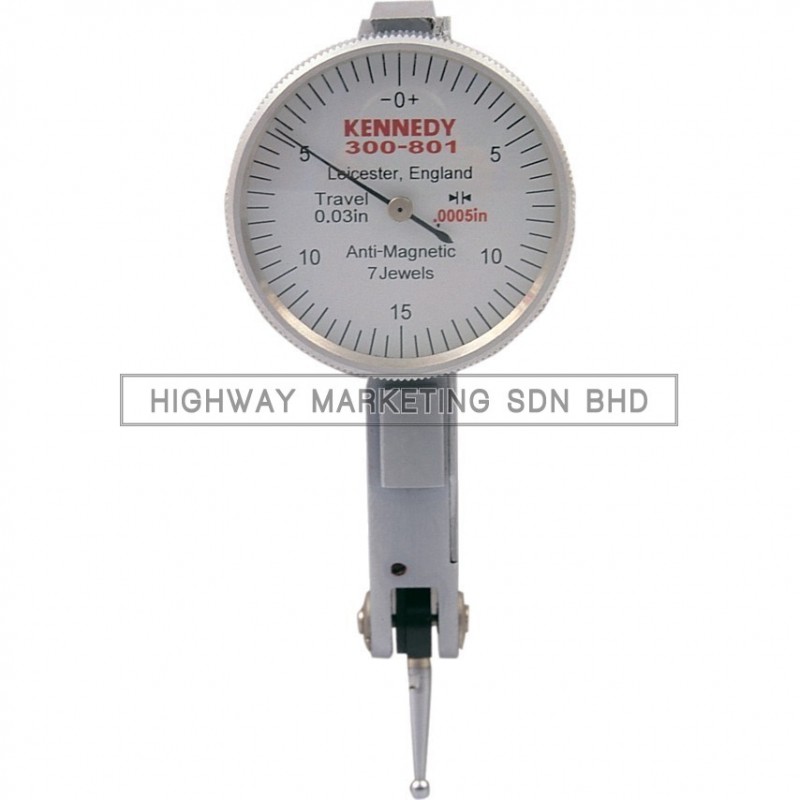 Kennedy KEN3008010K Easy Read Anti-Magnetic Dial Test Indicators 0.03x0.0005"x0-15-0 Jewelled Kennedy KEN3008010K Easy Read Anti-Magnetic Dial Test Indicators 0.03x0.0005"x0-15-0 Jewelled