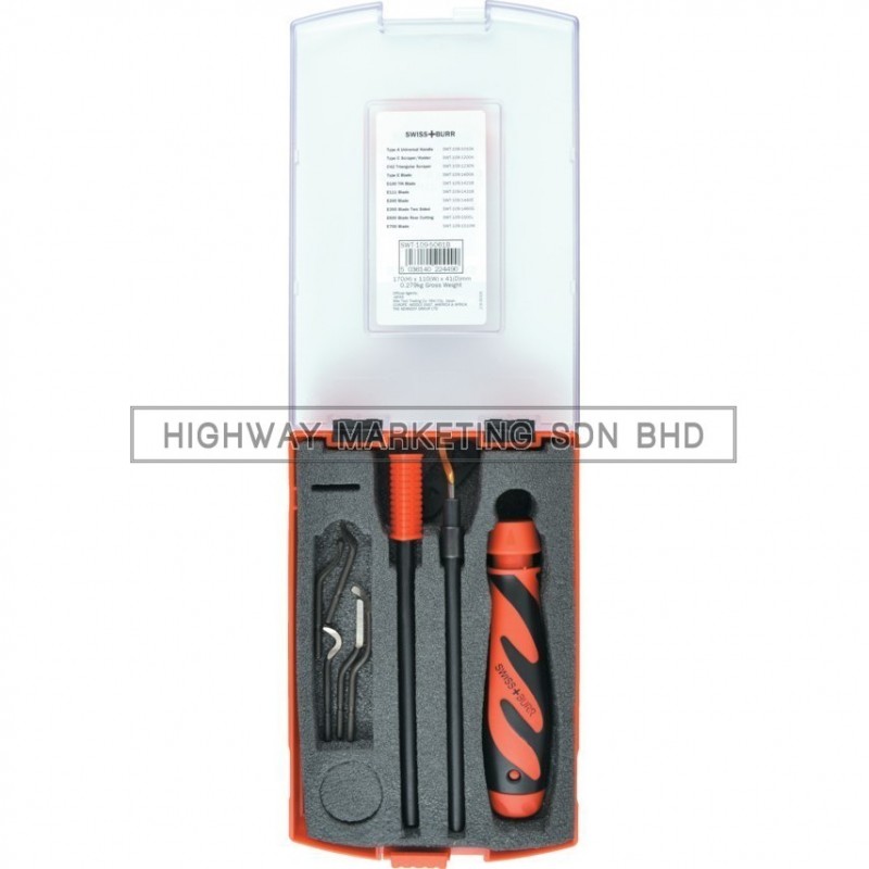 SwissBurr SWT1095061B E & C Heavy Duty Deburring & Scrapping Set of 11