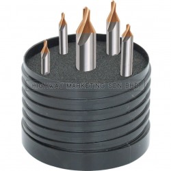 SwissTech SWT1255155A HSS Metric TiN Tipped Centre Drill Set of 5