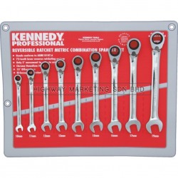 Kennedy KEN5826796K 10-19mm Professional Reversible Combination Spanner Set of 9