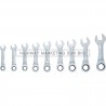 Kennedy KEN5822236K 10-19mm Short Arm Ratchet Combination Spanner Set of 9