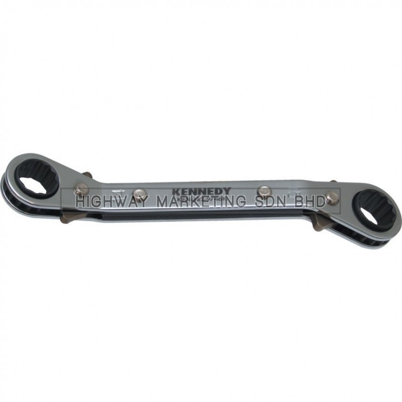 Kennedy Offset Reversible Ratchet Ring Wrenches Metric