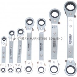 Kennedy KEN5829750K 6-22mm Offset Ratchet Ring Spanner Set of 7