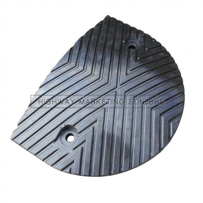 Hi-Safe HSF-40-2011 Road Bump End Cap Yellow/Black