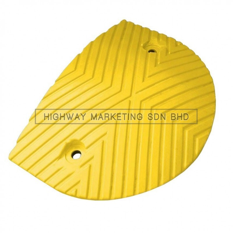 Hi-Safe HSF-40-2011 Road Bump End Cap Yellow/Black