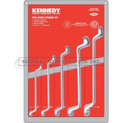 Kennedy KEN5821950K 3/16"-3/4" Double Ended Ring Spanner Set of 5
