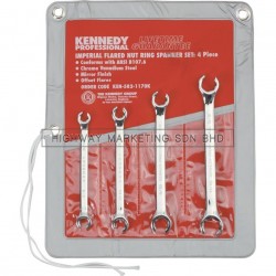 Kennedy KEN5821170K 5/16"-11/16" Professional Flared Nut Ring Spanner Set of 4