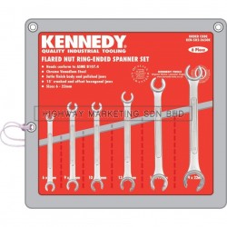 Kennedy KEN5823650K 6-22mm Industrial Flared Nut Ring Spanner Set of 6