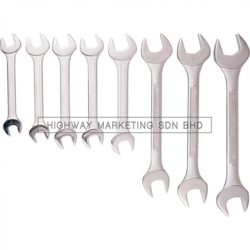 Kennedy KEN5820990K 24-50mm Open Ended Spanner Set of 8 Kennedy KEN5820990K 24-50mm Open Ended Spanner Set of 8