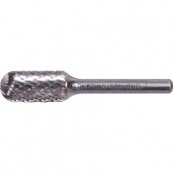 York YRK2101126K 6x13mm Cylindrical Ball Nose Carbide Burr Cut 6