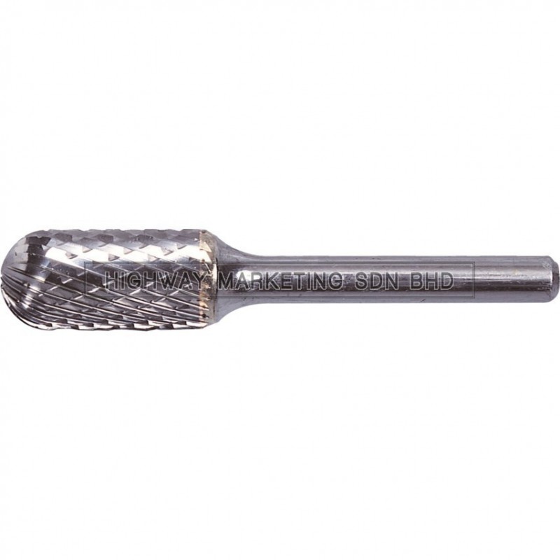York YRK2101166K 6x16mm Cylindrical Ball Nose Carbide Burr Cut 6