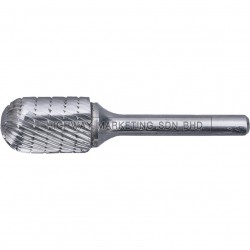 York YRK2101089K 3x14mm Cylindrical Ball Nose Carbide Burr Cut 9