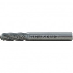 Kennedy KEN2101140K 6x18mm Cylindrical Ball Nose Carbide Burr Cut 3