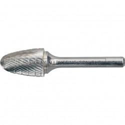 York YRK2103169K 6x16mm Round Tree Carbide Burr Cut 9