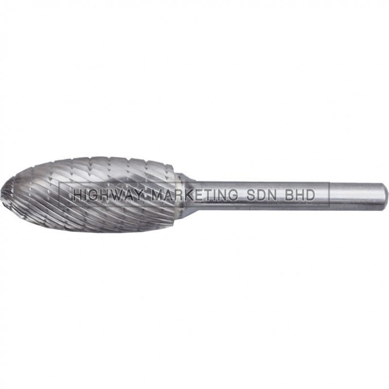 York YRK2102169K 8x19mm Flame Shape Carbide Burr Cut 9