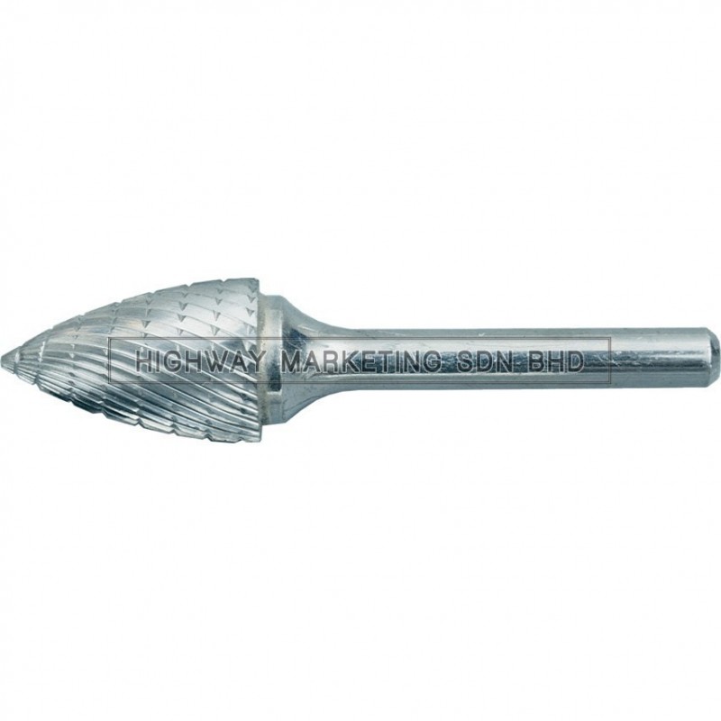 York YRK2104249K 10x19mm Pointed Tree Carbide Burr Cut 9