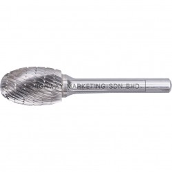 Kennedy KEN2105160K 6x10mm Oval Shape Carbide Burr Cut 9