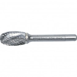 York YRK2105126K 3x6mm Oval Shape Carbide Burr Cut 6