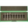 York YRK2109896K 3mm Shank Carbide Burr Cut 6 Set of 8