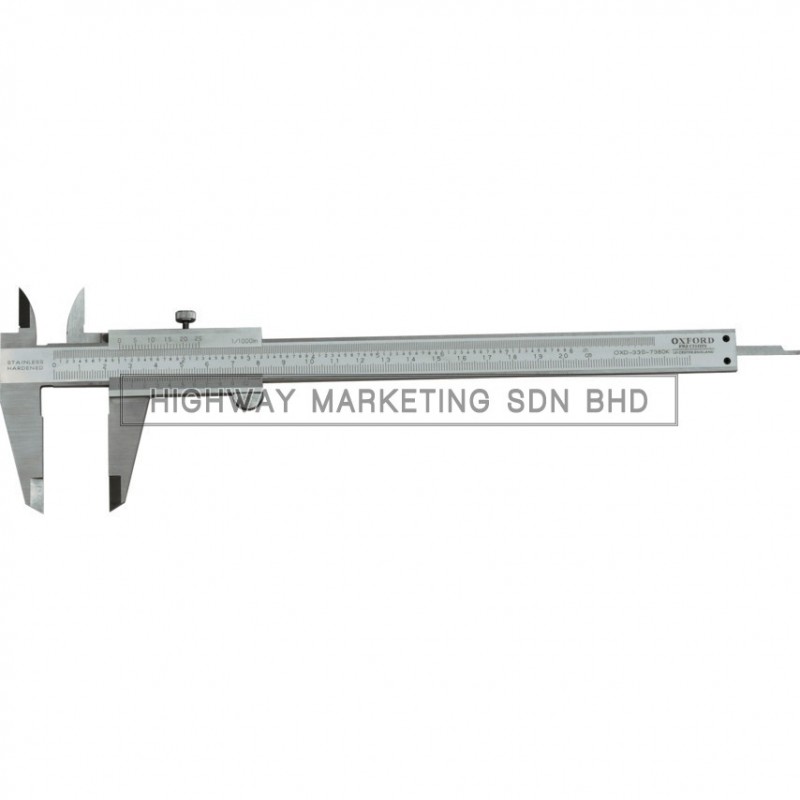 Oxford OXD3307380K 8"/200mm Standard Vernier Caliper Oxford OXD3307380K 8"/200mm Standard Vernier Caliper
