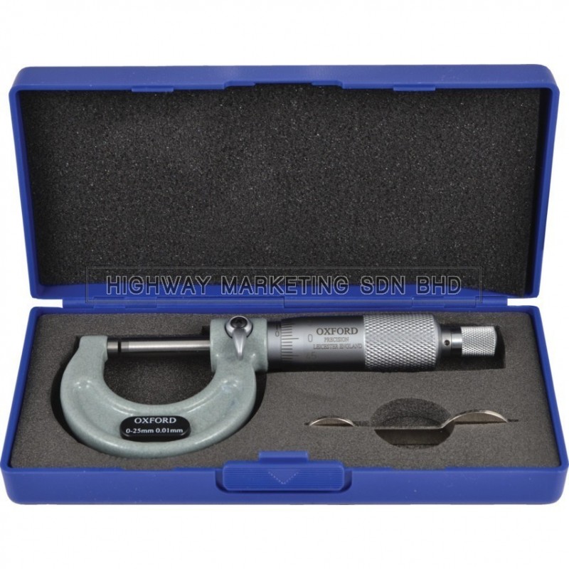 Oxford OXD3355010K 0-25mm External Micrometer