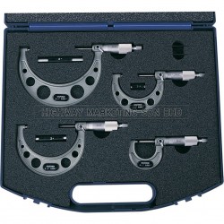 Oxford OXD3356600K 0-4" External Micrometer Set