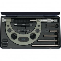 Oxford OXD3353000K 0-100mm Interchangeable Anvil Micrometer