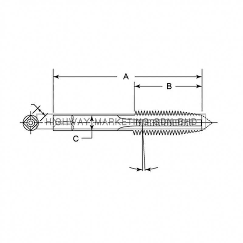 SKC 801 M4 x 0.70 Metric Hand Tap