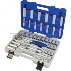 Senator SEN5829260K 1/2" SQ DR Metric Socket Set of 37pcs