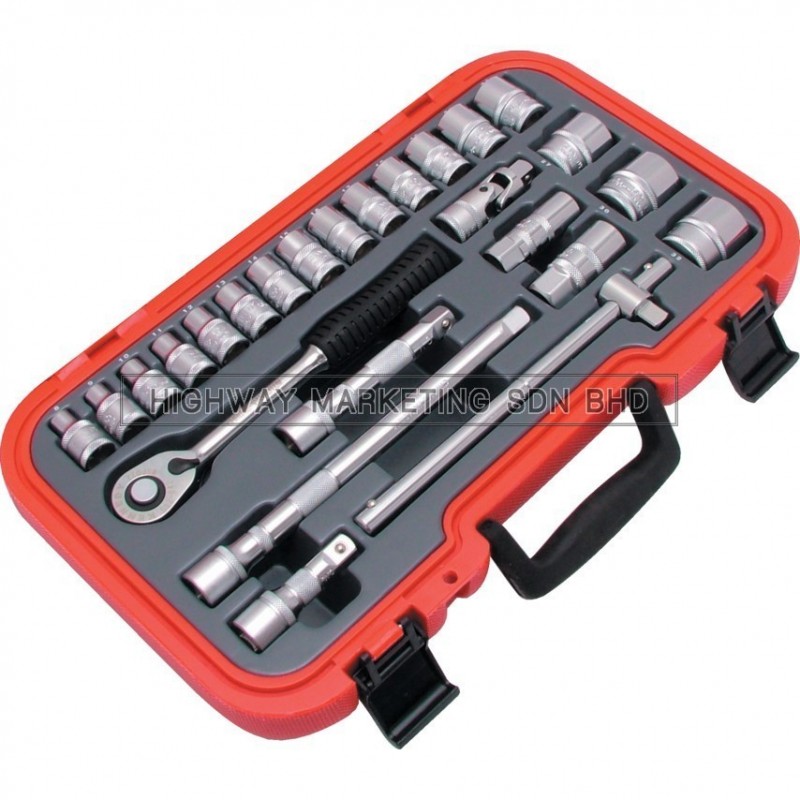 Kennedy KEN5827985K 1/2" SQ DR Metric Socket Set of 25pcs Kennedy KEN5827985K 1/2" SQ DR Metric Socket Set of 25pcs