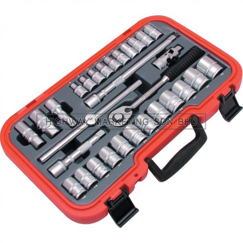 Kennedy KEN5827991K 1/2" SQ DR Metric Socket Set of 30pcs Kennedy KEN5827991K 1/2" SQ DR Metric Socket Set of 30pcs