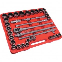 Kennedy KEN5828740K 3/4" SQ DR MM/INCH Socket Set of 36pcs