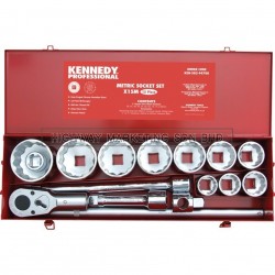 Kennedy KEN5829470K 1" SQ DR Metric Socket Set of 15pcs