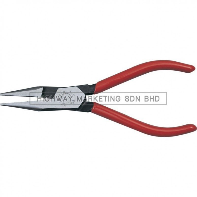 Kennedy KEN5583140K Electrician Flat Nose Plier with Notched Wire Cutter