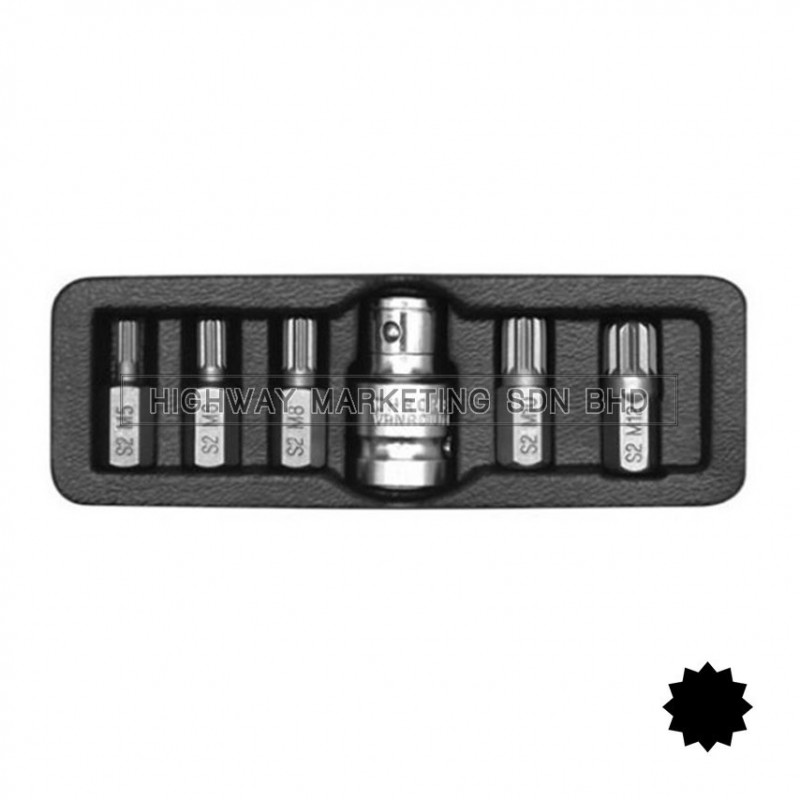 Yato YT-0414 Spline Screwdriver Bit Set of 6pcs