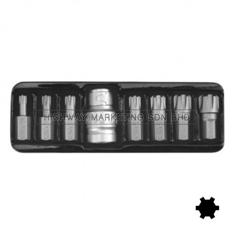 Yato YT-0418 Ribe Screwdriver Bit Set of 8pcs