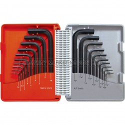 Kennedy KEN6011060K Metric/Inch Hexagon Key Set of 20pcs