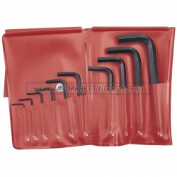 Kennedy KEN6010970K 1/16"-3/8" Hexagon Wrench Set of 10pcs