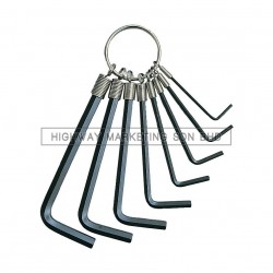 Kennedy KEN6012980K 1.5-6mm Hexagon Key Ring Set of 8pcs
