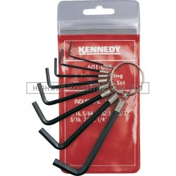 Kennedy KEN6010980K 1/16"-1/4" Key Ring Set of 8pcs