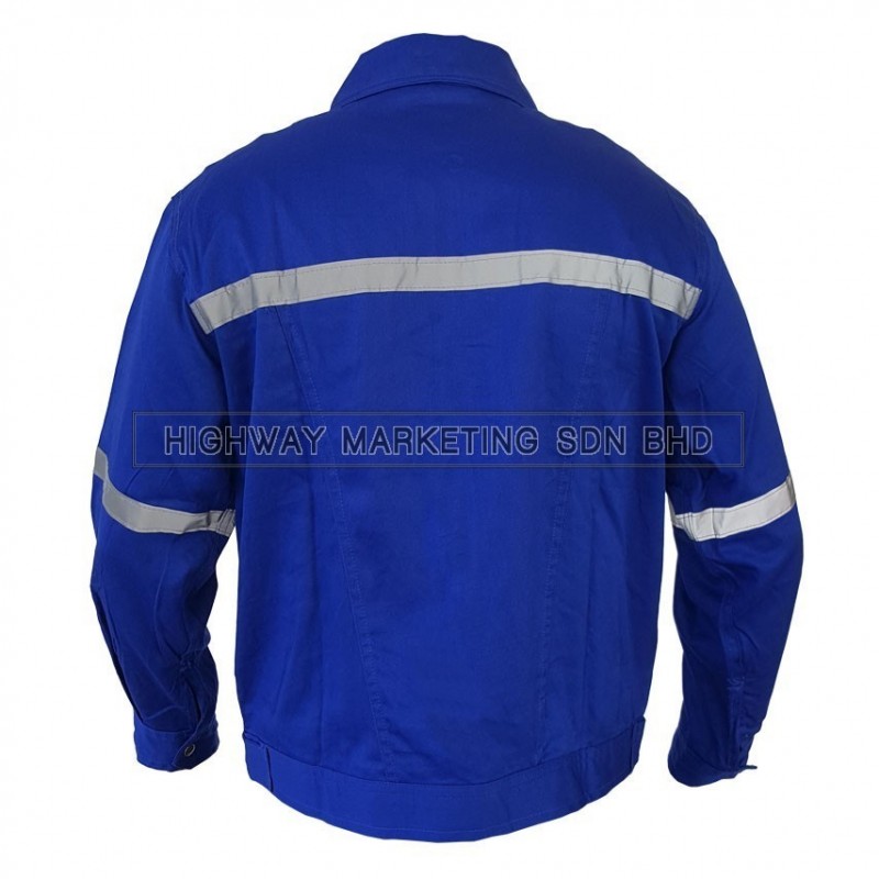 Supersonic Safety Reflective Workwear Jacket Blue