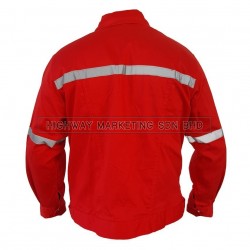 Supersonic Safety Reflective Workwear Jacket Red